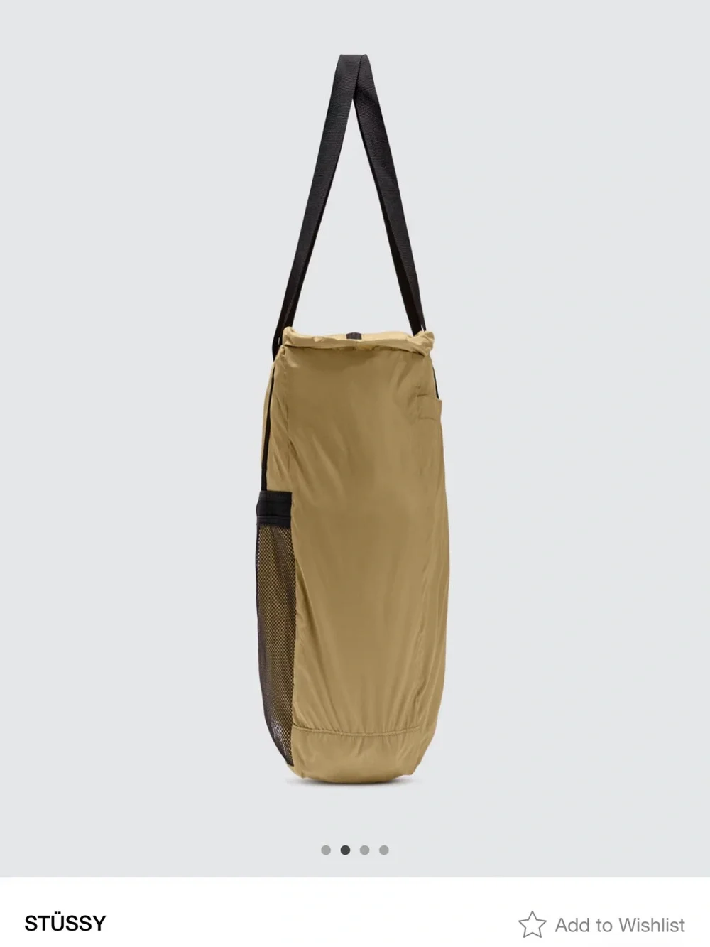 Stüssy Light Weight Travel Tote Bag – Beige – New with Tags